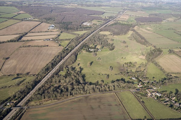 Landscape park at Stratton Park, Micheldever, Hampshire, 2018