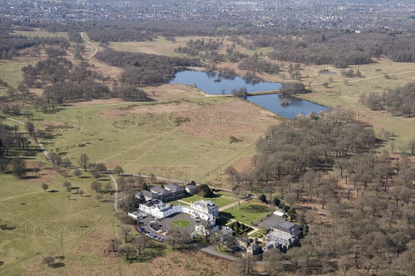 Pen Ponds and White Lodge, Richmond Park, Richmond upon Thames, London, 2018