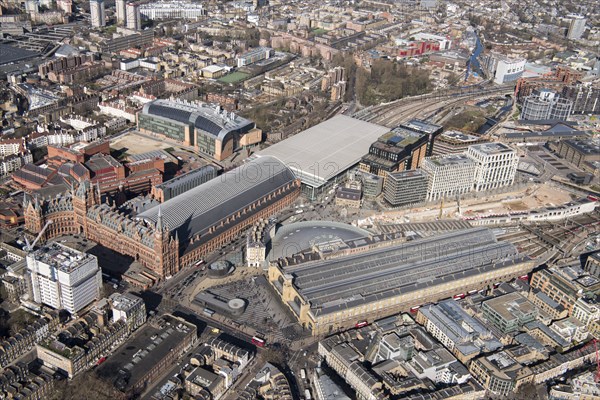 King's Cross and St Pancras International Railway Stations, London, 2018