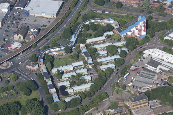 Tom Collins House and the western part of the Byker Wall housing estate, Newcastle upon Tyne, 2015