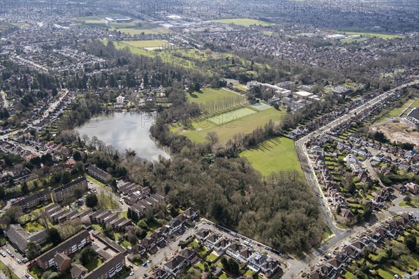 Landscape park at Canons Park, Harrow, London, 2018