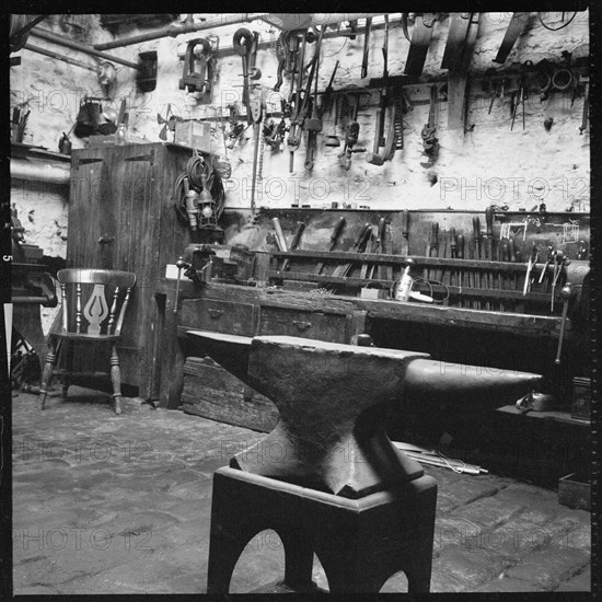 Interior of a workshop, 1966-1974