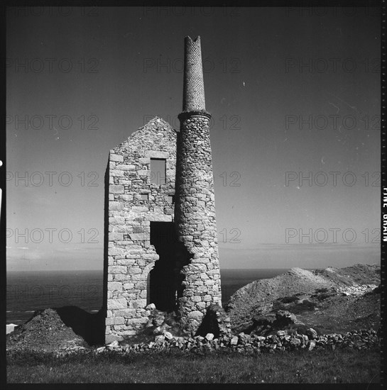 Engine house, West Wheal Owles Mine, Botallack, St Just, Cornwall, 1967-1970