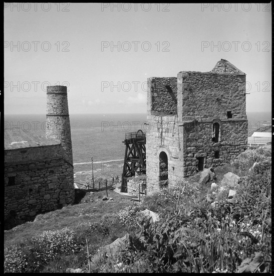 Engine houses, Levant Mine, Trewellard, St Just, Cornwall, 1967-1970