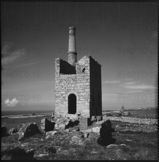 Engine house, Higher Levant Mine, Trewellard, St Just, Cornwall, 1967-1970