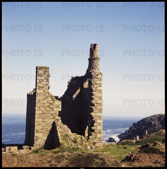 Engine house, Wheal Edward Mine, Botallack, St Just, Cornwall, 1967-1970