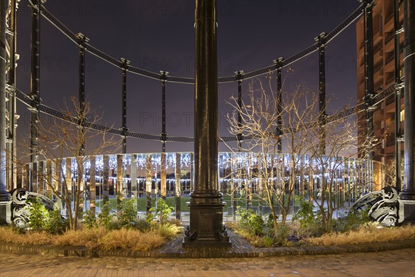 Gasholder Park, King's Cross, Camden, London, 2017