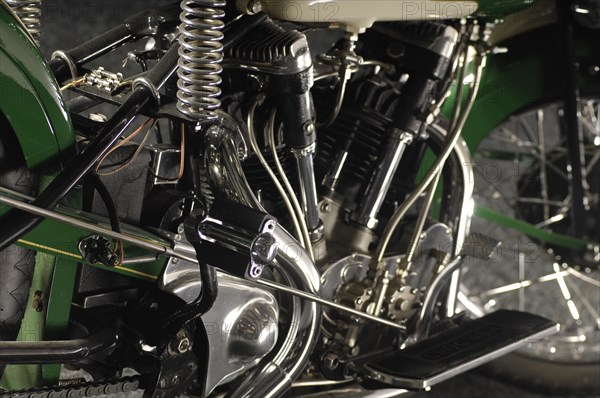 Crocker big tank V twin 1937. Artist: Simon Clay.