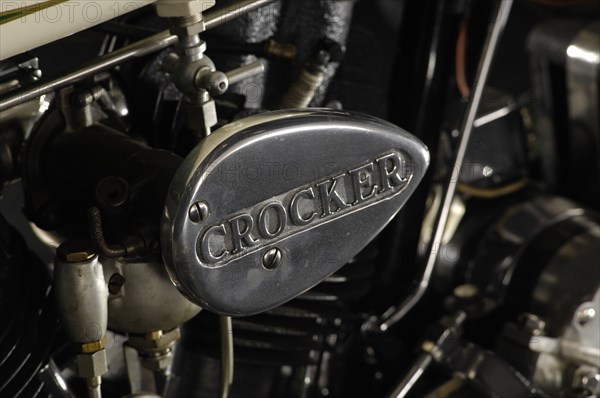 Crocker big tank V twin 1937. Artist: Simon Clay.