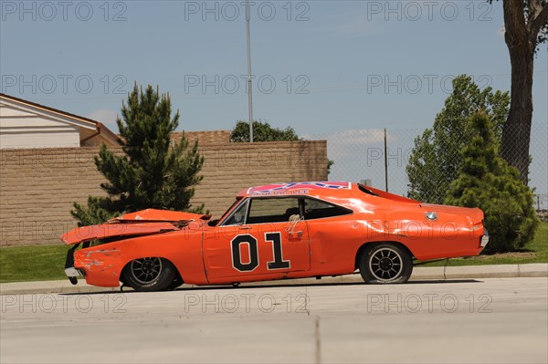 Dukes of Hazzard crashed. Artist: Simon Clay.