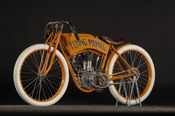 Flying Merkel 1911. Artist: Simon Clay.