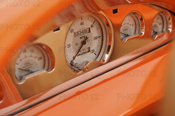 Ford Custom Orange Crush 1939. Artist: Simon Clay.