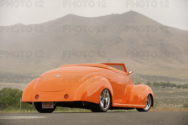 Ford Custom Orange Crush 1939. Artist: Simon Clay.