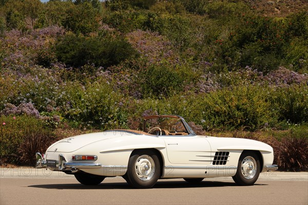 Mercedes Benz 300 SL roadster 1958. Artist: Simon Clay.