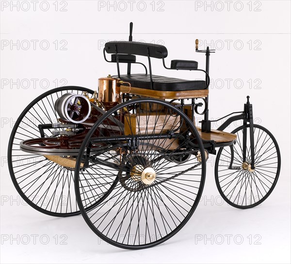 1885 Benz Three Wheeler. Artist: Unknown.