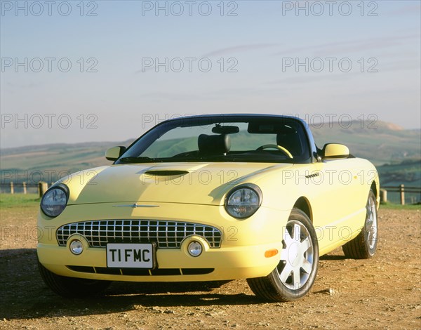 2003 Ford Thunderbird convertible. Artist: Unknown.