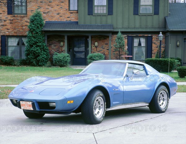 1976 Chevrolet Corvette 350 cid. Artist: Unknown.