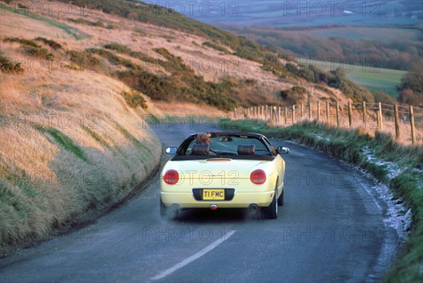 2002 Ford Thunderbird convertible. Artist: Unknown.