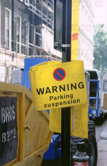 Road sign.London 1998. Artist: Unknown.