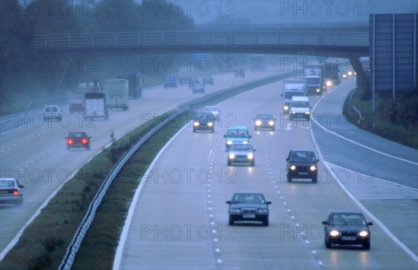 M27 Motorway in poor weather. Artist: Unknown.