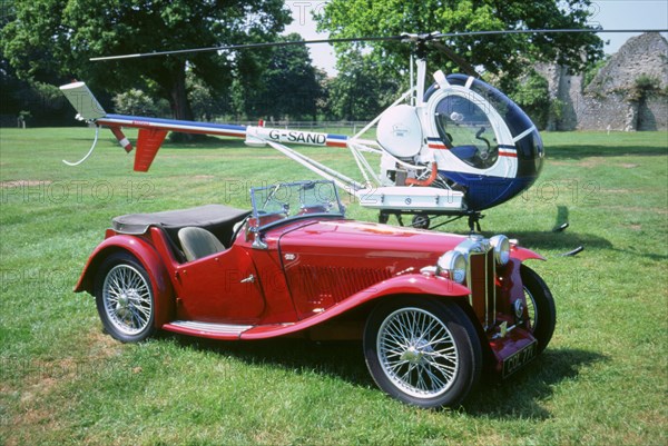 1938 MG TA. Artist: Unknown.