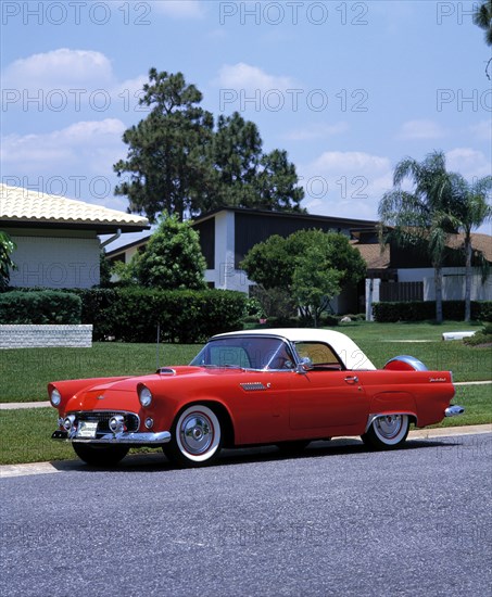 1956 Ford Thunderbird . Artist: Unknown.