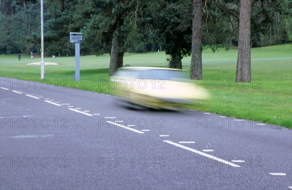 Speed Camera and road markings. Artist: Unknown.