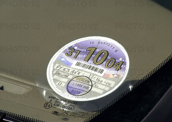 UK Tax Disc. Artist: Unknown.