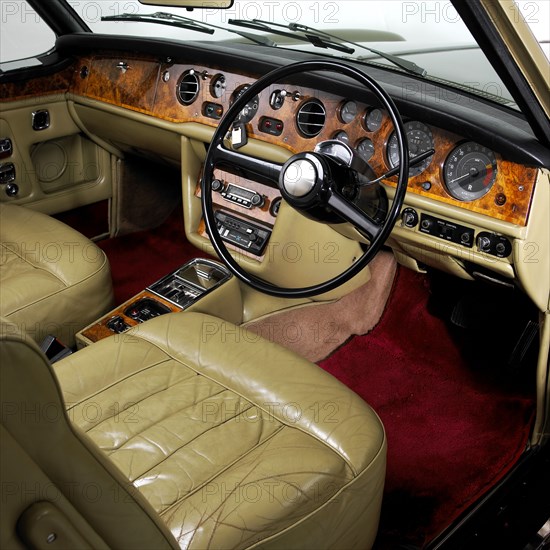 1975 Rolls Royce Corniche convertible. Artist: Unknown.