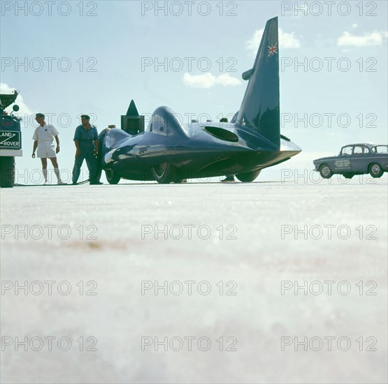 1963 Bluebird CN7 at Lake Eyre, Australia. Artist: Unknown.