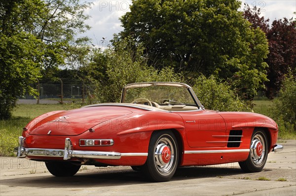 1961 Mercedes Benz 300SL Artist: Unknown.