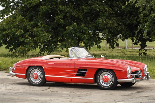 1961 Mercedes Benz 300SL Artist: Unknown.