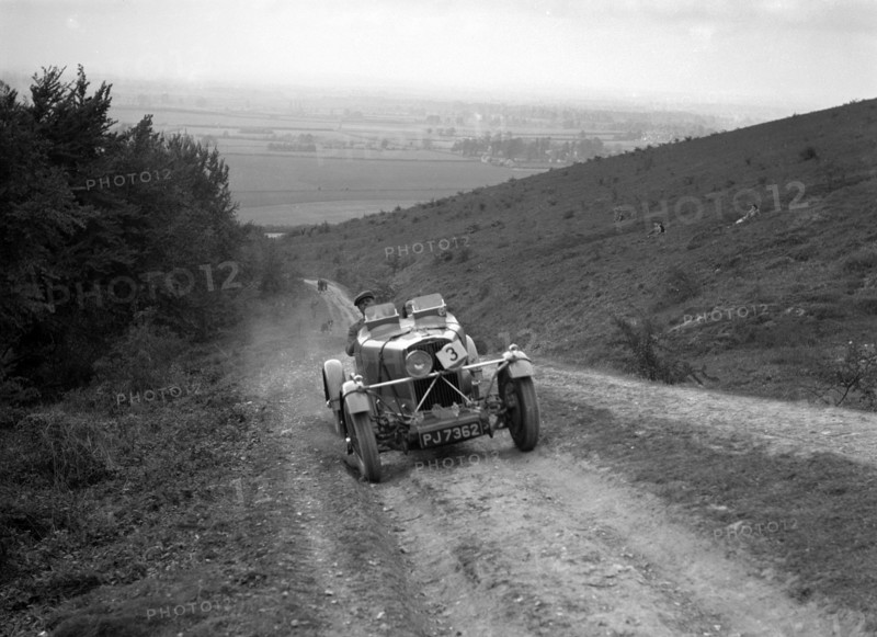 1932 Talbot 105 2970 cc Alpine Trial car competing in a Talbot CC trial ...
