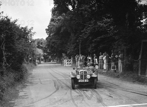 Austin 7 of Bert Hadley, winner of a bronze award at the MCC Torquay Rally, July 1937. Artist: Bill Brunell.