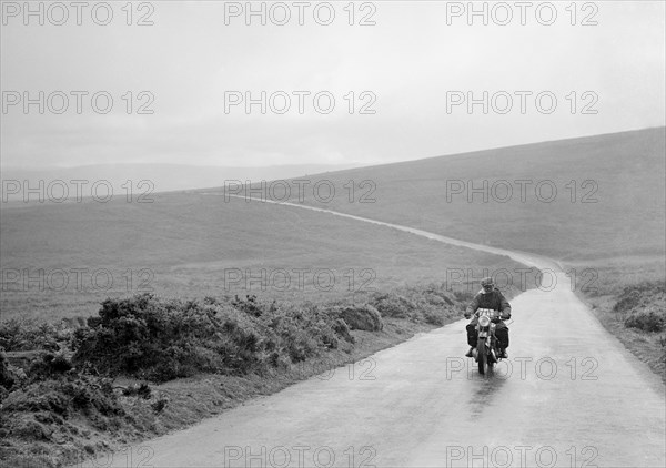 500 cc DKW of GEH Godber-Ford, winner of a premier award, MCC Torquay Rally, July 1937. Artist: Bill Brunell.