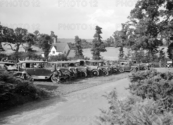 First Aid Nursing Yeomanry (FANY) trial or rally, 1931. Artist: Bill Brunell.