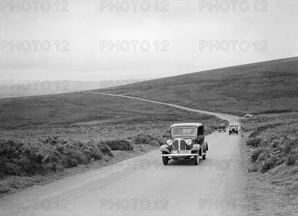 Frazer-Nash BMW of HG Symmons, winner of a silver award at the MCC Torquay Rally, July 1937. Artist: Bill Brunell.