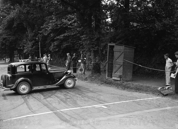 Frazer-Nash BMW of HG Symmons, winner of a silver award at the MCC Torquay Rally, July 1937. Artist: Bill Brunell.