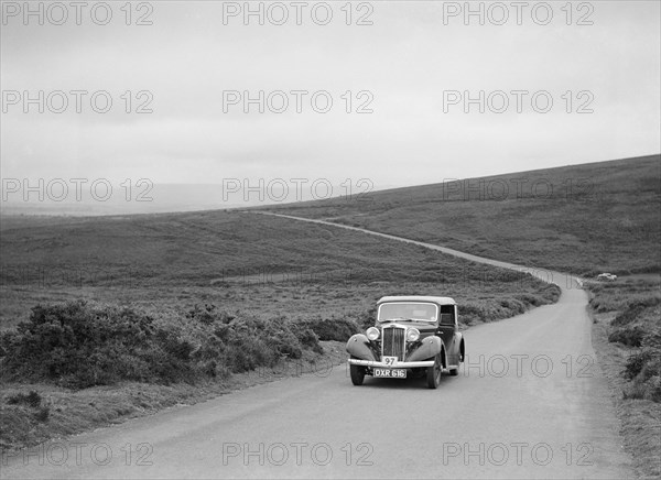 AC Westwood's Talbot 10, winner of a silver award at the MCC Torquay Rally, July 1937. Artist: Bill Brunell.