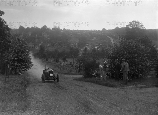 Bugatti Type 30, Bugatti Owners Club Hill Climb, Chalfont St Peter, Buckinghamshire, 1935. Artist: Bill Brunell.