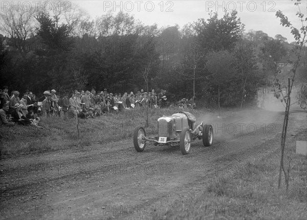 Frazer-Nash, Bugatti Owners Club Hill Climb, Chalfont St Peter, Buckinghamshire, 1935. Artist: Bill Brunell.