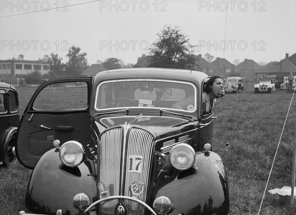 1938 Standard Flying Fourteen at the Standard Car Owners Club Gymkhana, 8 May 1938. Artist: Bill Brunell.