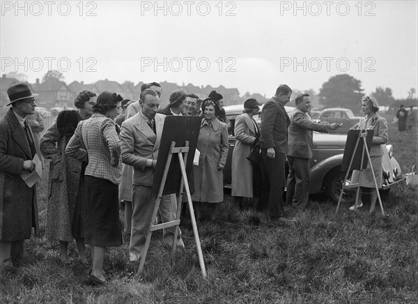 Standard Car Owners Club Gymkhana, 8 May 1938. Artist: Bill Brunell.