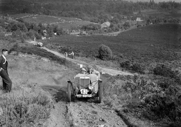 1933 MG J2 taking part in the NWLMC Lawrence Cup Trial, 1937. Artist: Bill Brunell.