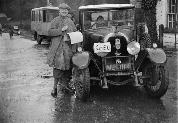 Austro-Daimler used as an official's car at the Inter-Varsity Trial, 1930. Artist: Bill Brunell.