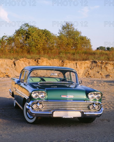 1958 Chevrolet Biscayne. Artist: Unknown.