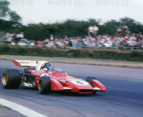 1971 Ferrari 312 B2, Jackie Ickx, 1971 British GP. Artist: Unknown.