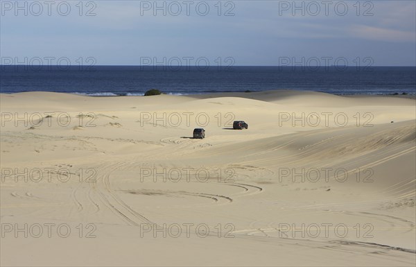 Mitsubishi Delica Space Gear V6 1996 in sand dunes New South Wales Australia Artist: Unknown.