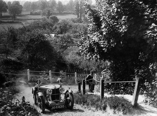 MG J2 1933 West Hants Ibberton Hill Climb Artist: Unknown.