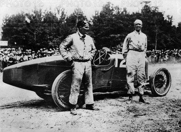 1923 French Grand Prix, Henry Segrave in Sunbeam Artist: Unknown.